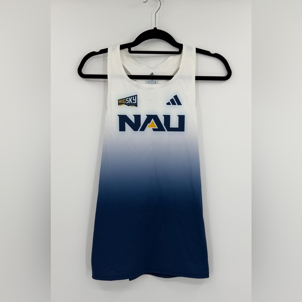 Adidas NAU Lumberjacks Tank Top Medium Blue White Ombré Big Sky Athletic